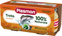 PLASMON Ястие Plasmon - Пъстърва със зеленчуци, 2 х 80 g (1236) - baby