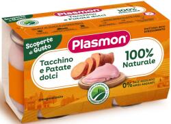 PLASMON Пюре Plasmon - Пуешко и сладки картофи, 2 х 120 g (4258) - baby