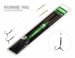 Zfish Fluorocarbon Ronnie Rig - előkötött mikroszakállas horog, Ronnie Rig, flourocarbon zsinóron, 2 db/csomag (ZF-7142)