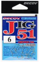 Decoy Jig51 Limerick Fine #3 Füles Szakállas Egyágú Jig Horog 9db (829479)