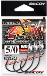 Decoy Worm 130 Makisasu #1 1, 5gr Súlyozott Offset Horog 5db (829080)