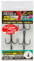 Decoy Y-F33F Extra Fine Wire #2/0 Füles Szakállas Háromágú Horog 6db (402016)