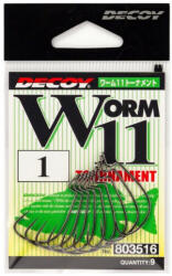 Decoy Worm 11 Tournament 1/0 Offset Horog 9db (803523)