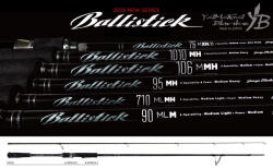 YAMAGA Blanks Ballistick 710ML-MH 2, 394m 2-40gr Fuji Sic K Titanium 2 Részes Pergető Bot (YB02504)