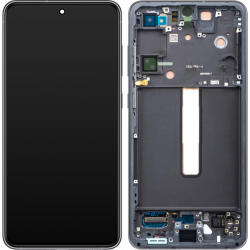 Samsung Display cu Touchscreen Samsung Galaxy S21 FE 5G G990, cu Rama, Gri, Service Pack GH82-26590A