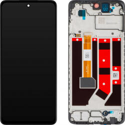 Oppo Display cu Touchscreen Oppo A58 4G, cu Rama, Negru, Service Pack 621029000089