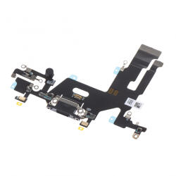 Aftermarket Banda cu Conector Incarcare - Microfon Apple iPhone 11, Negru