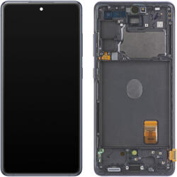 Samsung Display cu Touchscreen Samsung Galaxy S20 FE 5G G781, cu Rama, Bleumarin, Service Pack GH82-24214A