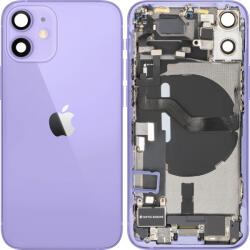 Apple Capac Baterie Apple iPhone 12 mini, Cu Carcasa Mijloc, Full Parts, Mov, Swap