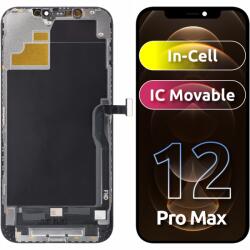 ZY Display cu Touchscreen ZY pentru Apple iPhone 12 Pro Max, cu Rama, Versiune LCD In-Cell IC Movable, Negru - koubsolutions