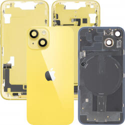 Apple Capac Baterie Apple iPhone 14, Cu Carcasa Mijloc, Full Parts, Galben, Swap