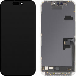 MP Display cu Touchscreen MP compatibil cu Apple iPhone 16 Pro, cu Rama, Versiune Soft OLED FHD 120Hz Diagnostic, Negru