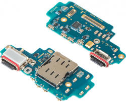 Samsung Placa cu Conector Incarcare - Microfon - Modul Cititor SIM Samsung Galaxy S24 Ultra S928, Service Pack GH96-16497A