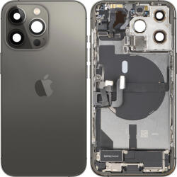 Apple Capac Baterie Apple iPhone 13 Pro, Cu Carcasa Mijloc, Full Parts, Negru (Graphite), Swap Premium