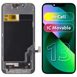 JK Display cu Touchscreen JK pentru Apple iPhone 13, cu Rama, Versiune LCD In-Cell IC Movable, Negru - koubsolutions
