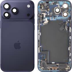 Apple Capac Baterie Apple iPhone 17 Pro Max, Cu Carcasa Mijloc, Full Parts, Bleumarin (Deep Blue), Swap Premium