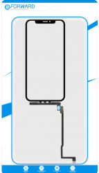 Forward Touchscreen Forward Guard OCA pentru Apple iPhone 11 Pro Max, Negru