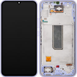 Samsung Display cu Touchscreen Samsung Galaxy A34 A346, cu Rama, Violet, Service Pack GH82-31200D