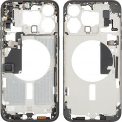 Apple Carcasa Mijloc Apple iPhone 15 Pro Max, Neagra (Black Titanium), Swap