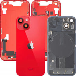 Apple Capac Baterie Apple iPhone 14, Cu Carcasa Mijloc, Full Parts, Rosu, Swap