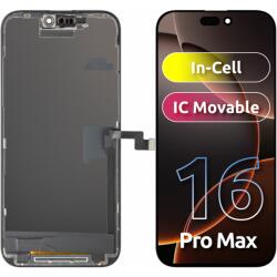 ZY Display cu Touchscreen ZY pentru Apple iPhone 16 Pro Max, cu Rama, Versiune LCD In-Cell IC Movable, Negru - koubsolutions