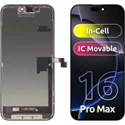 JK Display cu Touchscreen JK pentru Apple iPhone 16 Pro Max, cu Rama, Versiune LCD In-Cell IC Movable, Negru - koubsolutions