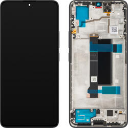Xiaomi Display cu Touchscreen Xiaomi Poco X6 / Redmi Note 13 Pro 5G, cu Rama, Negru, Service Pack 5600020N1600