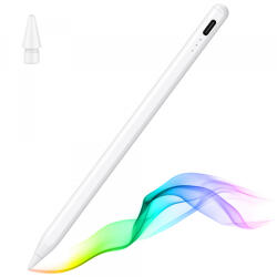 Techsuit Touch Pen Techsuit JA04 pentru Apple iPad, Versiune Activ, Alb