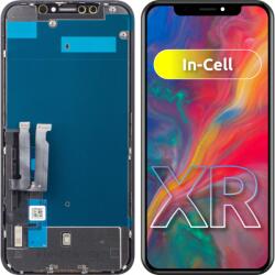 JK Display cu Touchscreen JK pentru Apple iPhone XR, cu Rama, Versiune LCD In-Cell, Negru - koubsolutions