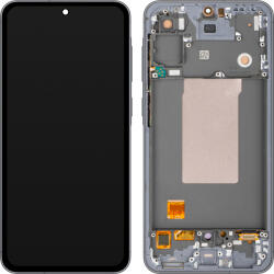 MP Display cu Touchscreen MP compatibil cu Samsung Galaxy A56 A566, cu Rama, Versiune OLED, Negru