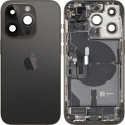 Apple Capac Baterie Apple iPhone 14 Pro, Cu Carcasa Mijloc, Full Parts, Negru (Space Black), Swap Premium