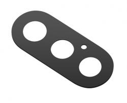 Aftermarket Geam Camera Spate Apple iPhone XS / X, Negru