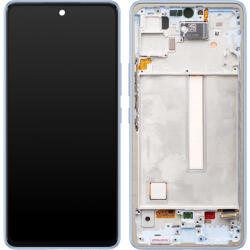 Samsung Display cu Touchscreen Samsung Galaxy A53 5G A536, cu Rama, Albastru, Service Pack GH82-28024C