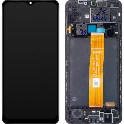 Samsung Display cu Touchscreen Samsung Galaxy A12 A125, cu Rama, Negru, Service Pack GH82-24491A