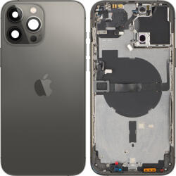 Apple Capac Baterie Apple iPhone 13 Pro Max, Cu Carcasa Mijloc, Negru (Graphite), Swap Premium