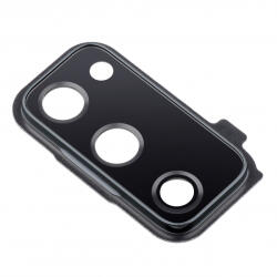 Aftermarket Geam Camera Spate Samsung Galaxy S20 FE 5G G781 / S20 FE G780, cu Rama, Negru