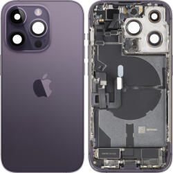 Apple Capac Baterie Apple iPhone 14 Pro, Cu Carcasa Mijloc, Full Parts, Mov (Deep Purple), Swap Premium