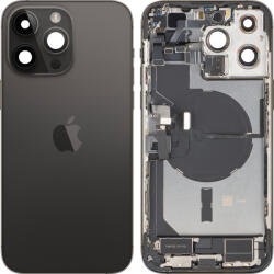 Apple Capac Baterie Apple iPhone 14 Pro Max, Cu Carcasa Mijloc, Full Parts, Negru (Space Black), Swap