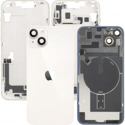 Apple Capac Baterie Apple iPhone 14 Plus, Cu Carcasa Mijloc, Full Parts, Alb (Starlight), Swap Premium