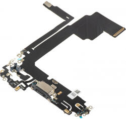 Aftermarket Banda cu Conector Incarcare - Microfon Apple iPhone 15 Pro Max, Negru