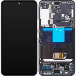Samsung Display cu Touchscreen Samsung Galaxy S22 5G S901, cu Rama, Negru, Service Pack GH82-27521A