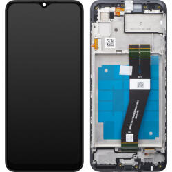 Samsung Display cu Touchscreen Samsung Galaxy A03 A035, cu Rama, Versiune G, Negru, Service Pack GH81-21626A