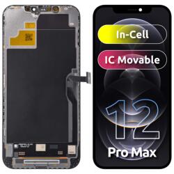 JK Display cu Touchscreen JK pentru Apple iPhone 12 Pro Max, cu Rama, Versiune LCD In-Cell IC Movable, Negru - koubsolutions