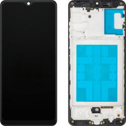 MP Display cu Touchscreen MP compatibil cu Samsung Galaxy A31 A315, cu Rama, Negru