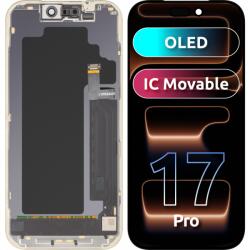 MP Display cu Touchscreen MP compatibil cu Apple iPhone 17 Pro, cu Rama, Versiune OLED FHD IC Movable, Negru - koubsolutions