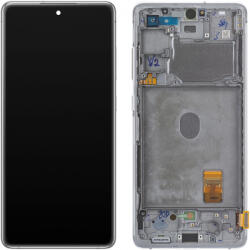 Samsung Display cu Touchscreen Samsung Galaxy S20 FE G780, cu Rama, Alb, Service Pack GH82-24220B