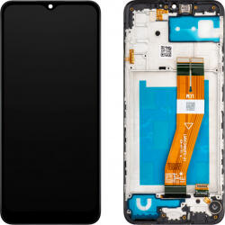 MP Display cu Touchscreen MP compatibil cu Samsung Galaxy A02s A025G, cu Rama, Negru