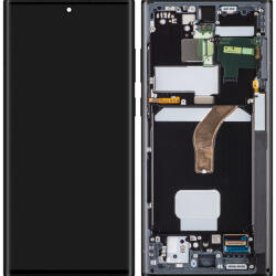 Samsung Display cu Touchscreen Samsung Galaxy S22 Ultra 5G S908, cu Rama, Albastru (Sky Blue), Service Pack GH82-27488E