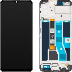 Realme Display cu Touchscreen Realme C53, cu Rama, Negru (Mighty Black), Service Pack 621029000039