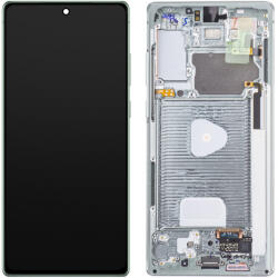 Samsung Display cu Touchscreen Samsung Galaxy Note 20 5G N981 / Note 20 N980, cu Rama, Verde, Service Pack GH82-23495C